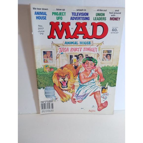 Mad Magazine #207 Comic Book June 1979 Animal House Project UFO Spoof Parodys - Picture 1 of 5